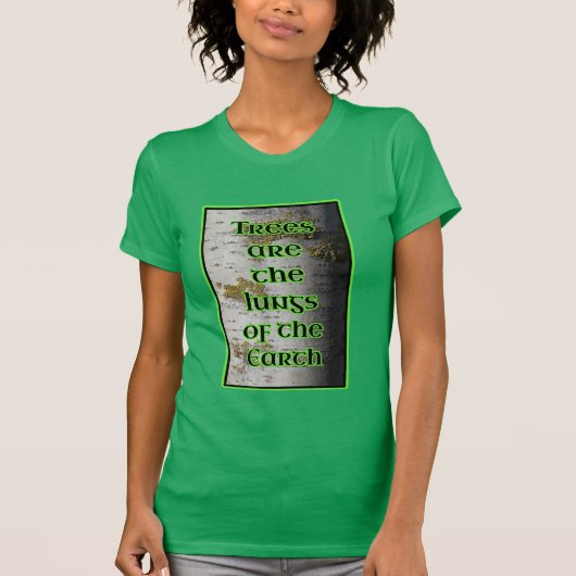 Bomen zijn de Lungs van de Aarde Aborist T-shirt (Voorkant)
