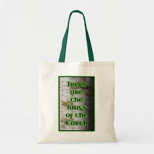 Bomen zijn de Lungs van de Aarde Aborist Tote Bag (Voorkant)