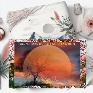 Bomen zijn gedichten die de aarde op de hemel schr deken