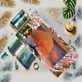 Bomen zijn gedichten die de aarde schrijft op de h strandlaken