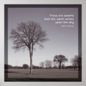 Bomen zijn gedichten poster (Voorkant)