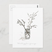 Bomen zullen bloeien briefkaart (Voorkant / Achterkant)