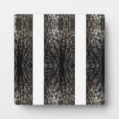 Bomen zwart en wit fotoplaat (Voorkant)