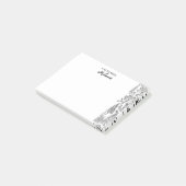 Bomen Zwart en Wit Illustratie Gepersonaliseerd Post-it® Notes (Schuin)
