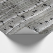 Bomen, zwart-wit cadeaupapier (Hoek)