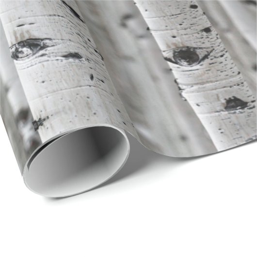 Bomen, zwart-wit cadeaupapier (Rol Hoek)