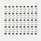 Bometelbugs op wit fleece deken (Voorkant (Horizontaal))