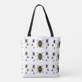 Bometelbugs op wit tote bag (Achterkant)