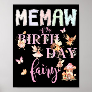 Bomma van de verjaardagsfee verjaardagsmeisje magi poster