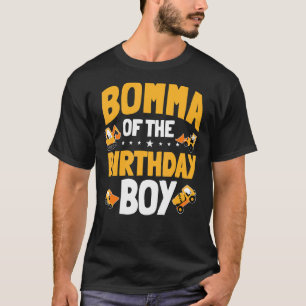 Bomma van de verjaardagsjongen bouwvakker Bday T-shirt