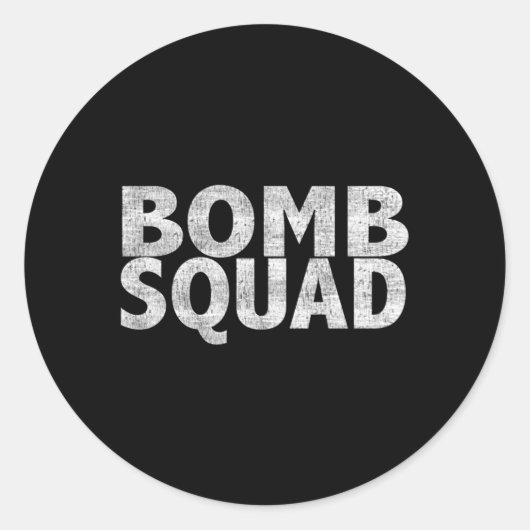 Bommen Squad EOD Ronde Sticker (Voorkant)