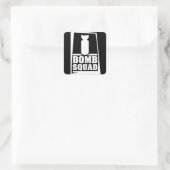 bommenpolitie vierkante sticker (Tas)