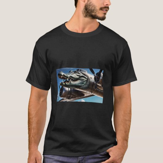Bommenwerper Krokodil Grappig Brein Rot Gen Alpha  T-shirt (Voorkant)
