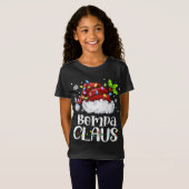 Bompa Claus Santa Hat Christmas Light Xmas T-shirt (Voorkant volledig)