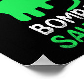 Bompa-saurus Funny Dino Dinosaur Bompasaurus  Poster (Hoek)