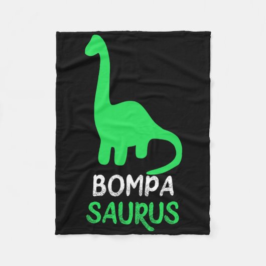 Bompa-saurus Grappige Dino Dinosaur Bompasaurus  Fleece Deken (Voorkant)
