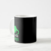 Bompa-saurus Grappige Dino Dinosaur Bompasaurus Koffiemok (Voorkant links)