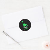 Bompa-saurus Grappige Dino Dinosaur Bompasaurus  Ronde Sticker (Envelop)