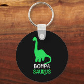 Bompa-saurus Grappige Dino Dinosaur Bompasaurus  Sleutelhanger (Voorkant)