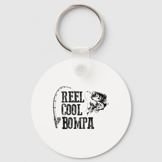 Bompa visspoel Cool Bompa grappig cadeau Sleutelhanger (Voorkant)