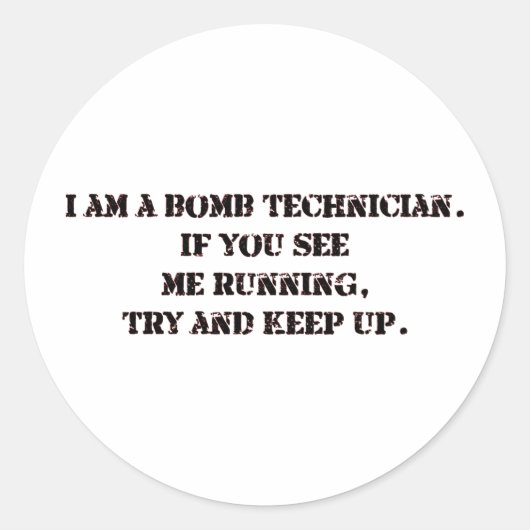 bomtechniek ronde sticker (Voorkant)