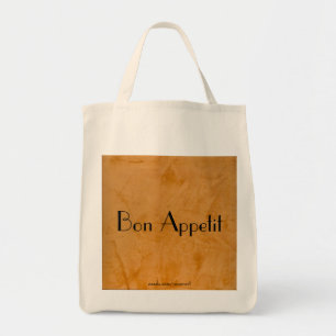 Bon Appetit 2.0 Tuscan Oranje Grocery Bag Tote Bag