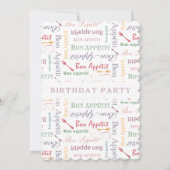 Bon Appetit 40e verjaardagsfeestje voor Gourmet Kaart (Voorkant)