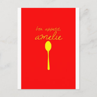 Bon appetit, Amelie Briefkaart
