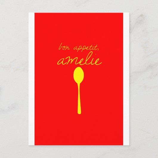 Bon appetit, Amelie Briefkaart (Voorkant)