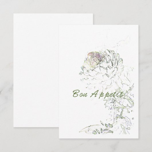 Bon Appetit Artichoke (Voorkant / Achterkant)