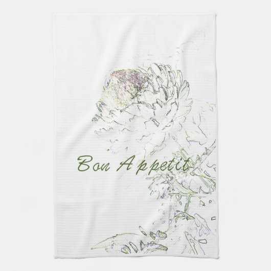 Bon Appetit Artichoke Theedoek (Verticaal)