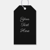 BON APPETIT Black Food Quote Cadeaulabel (Achterkant)