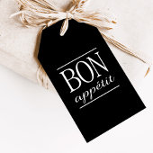 BON APPETIT Black Food Quote Cadeaulabel