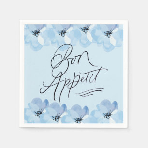 Bon Appetit Blue Floral Servet