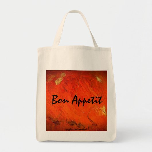 Bon Appetit boodschappentas Tote Bag (Voorkant)