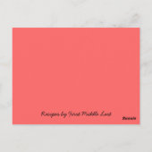 Bon Appetit Bread Recipe Card Briefkaart (Achterkant)