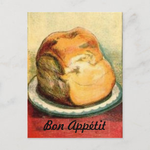 Bon Appetit Bread Recipe Card Briefkaart