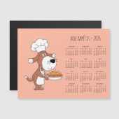 Bon Appétit Cartoon Chef Cook Dog Calendar 2026 (Voorkant / Achterkant)