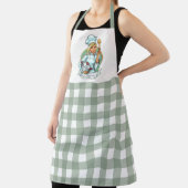 Bon Appetit Chef met Gingham Pattern Schort (Insitu)