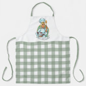 Bon Appetit Chef met Gingham Pattern Schort (Voorkant)