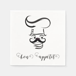 Bon Appetit Chef Paper Napkin Servet