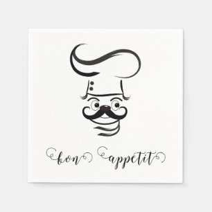Bon Appetit Chef Paper Napkin Servet