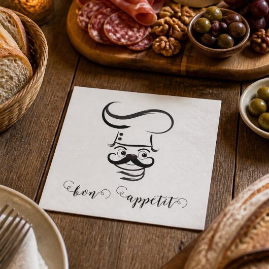 Bon Appetit Chef Papieren Servet
