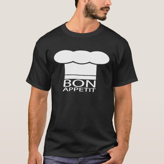 Bon Appetit Chef Pet T-shirt (Voorkant)