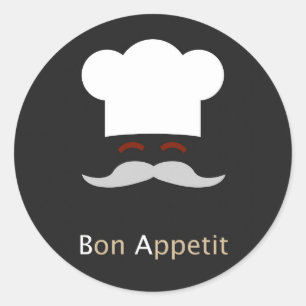 Bon Appetit Chef Ronde Sticker