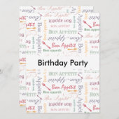 Bon Appetit Classic Pattern Kaart (Voorkant / Achterkant)