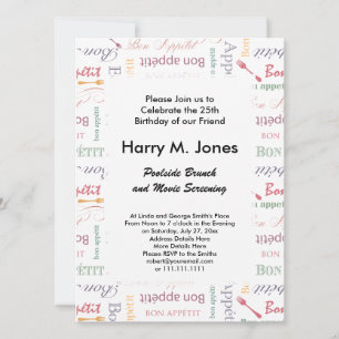 Bon Appetit Classic Pattern Kaart