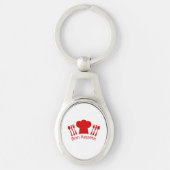 Bon Appetit Elegant Chef Pet Sleutelhanger (Voorkant)