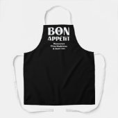 Bon Appétit et Bienvenue Chez Nous French Language Schort (Voorkant)