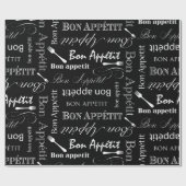 Bon Appetit Foodie Gifts French Chef Cadeaupapier (Vlak)